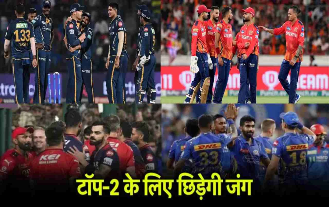 IPL 2025 Playoffs: तय हुईं टॉप-4 टीमें, अब पहले दो पायदान के लिए होगी जंग 