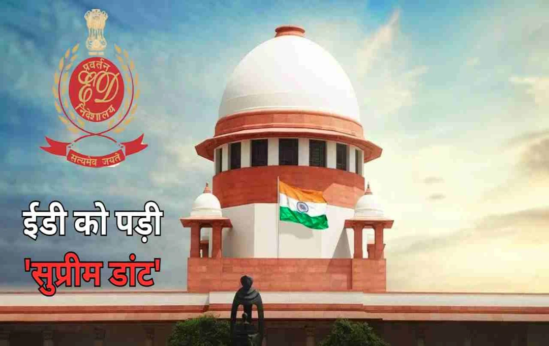ED पर सुप्रीम कोर्ट की सख्त टिप्पणी: कहा– 'प्रवर्तन निदेशालय ने सारी सीमाएं लांघ दी हैं'