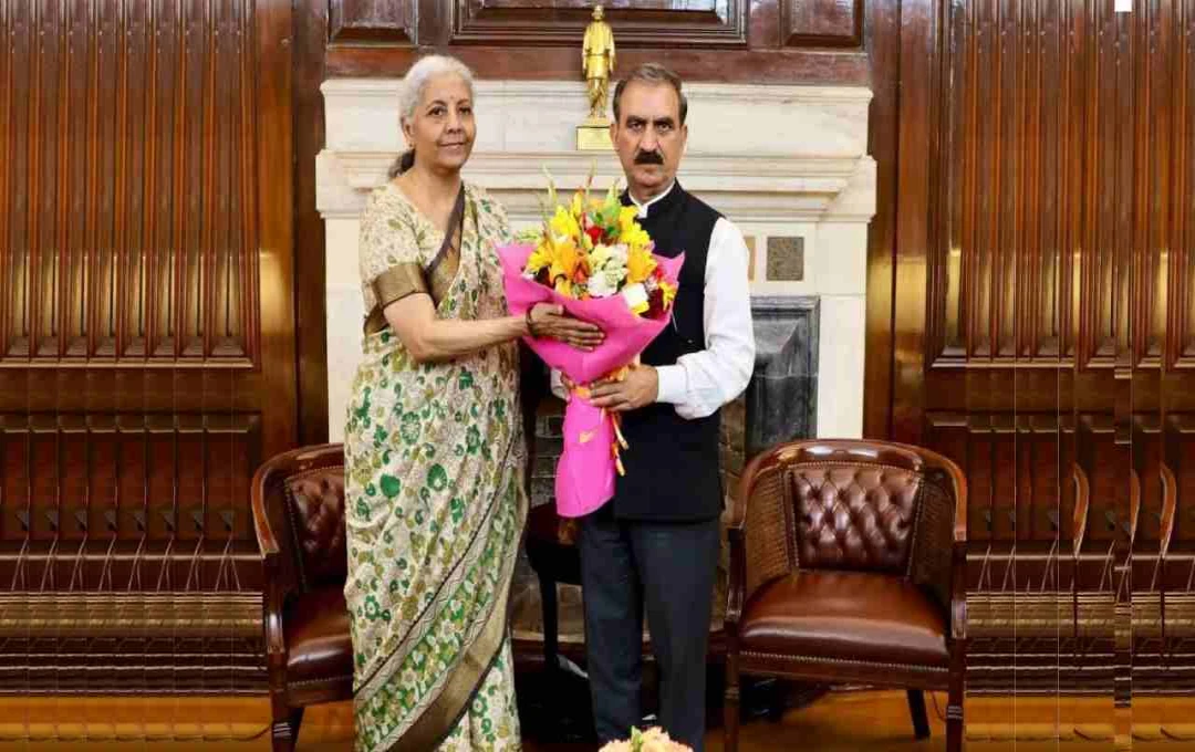 CM सुक्खू की वित्त मंत्री निर्मला सीतारमण से महत्वपूर्ण बैठक, हिमाचल प्रदेश के वित्तीय हितों पर चर्चा