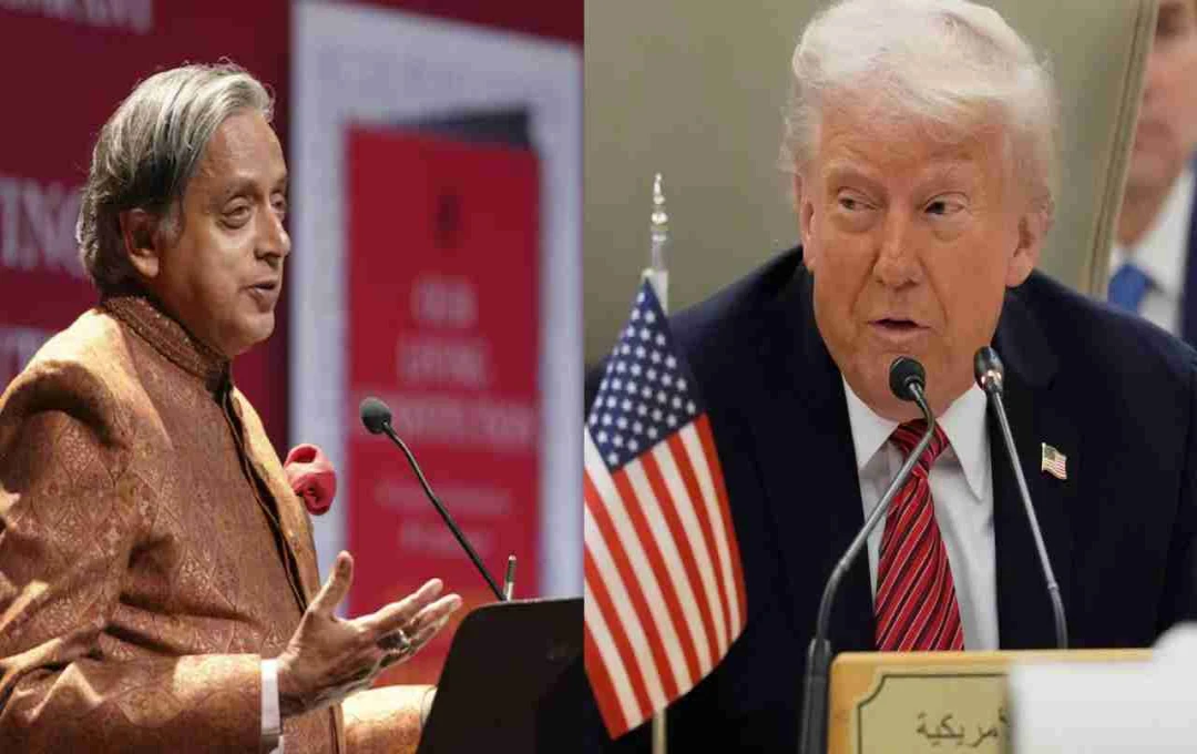 भारत ने ट्रंप के मध्यस्थता दावे को किया खारिज, शशि थरूर ने दिया बयान