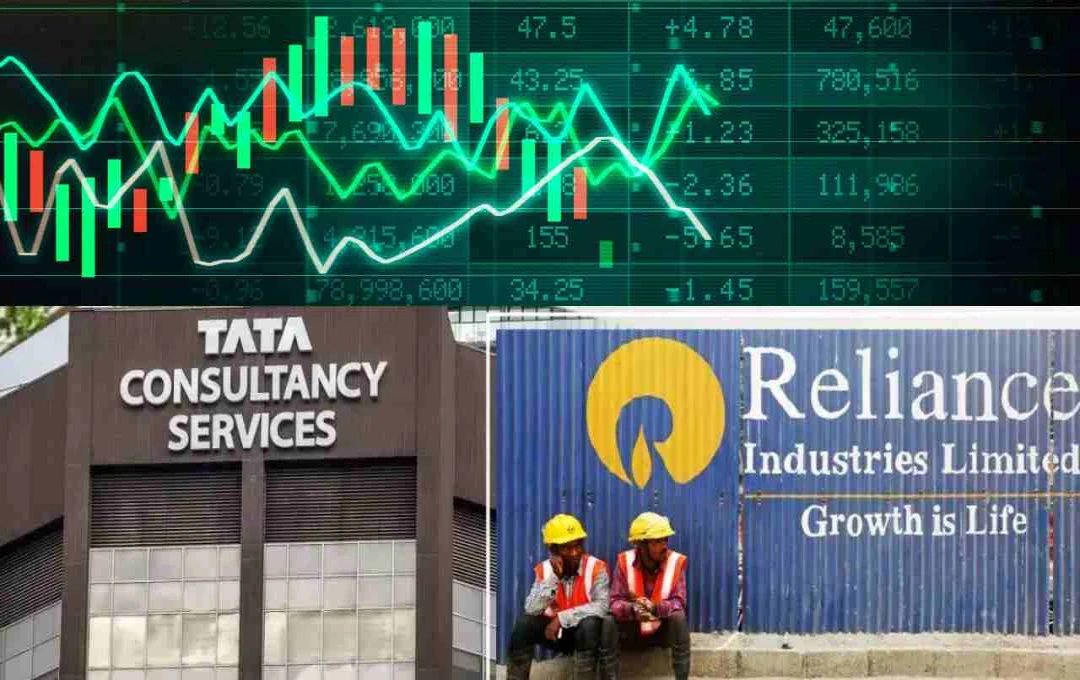 शेयर बाजार में उतार-चढ़ाव: रिलायंस-TCS में गिरावट, एयरटेल और ITC ने दिखाई मजबूती