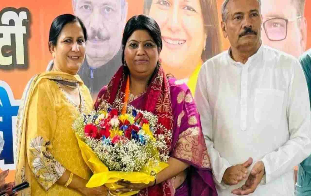 नजफगढ़ में BJP ने पहली बार महिला को सौंपी कमान, राज शर्मा बनीं जिलाध्यक्ष