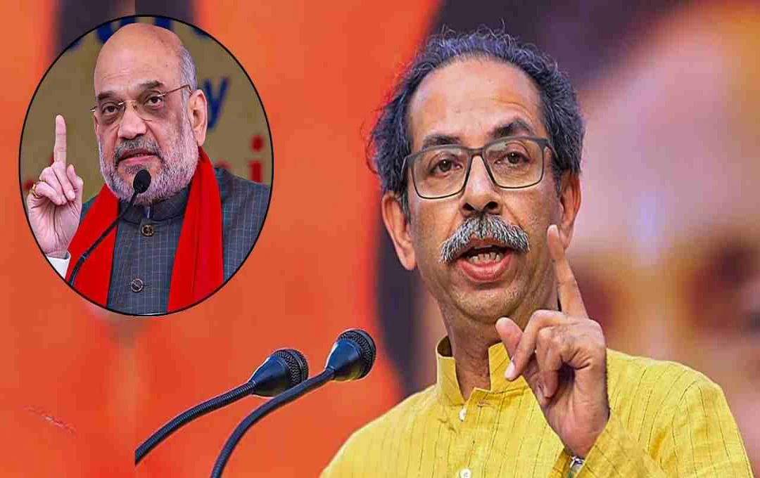 अमित शाह के बयान पर भड़की शिवसेना-यूबीटी, बोली- 'बालासाहेब धोखेबाज़ों को दरवाज़े से लौटा देते'