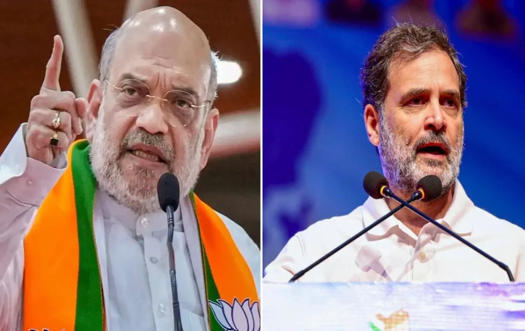 अमित शाह के अंग्रेजी पर बयान से उठा सियासी तूफान, राहुल गांधी ने किया पलटवार