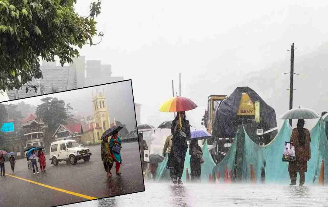 हिमाचल में भारी बारिश से तबाही के आसार, कई हिस्सों में लैंडस्लाइड और जलभराव