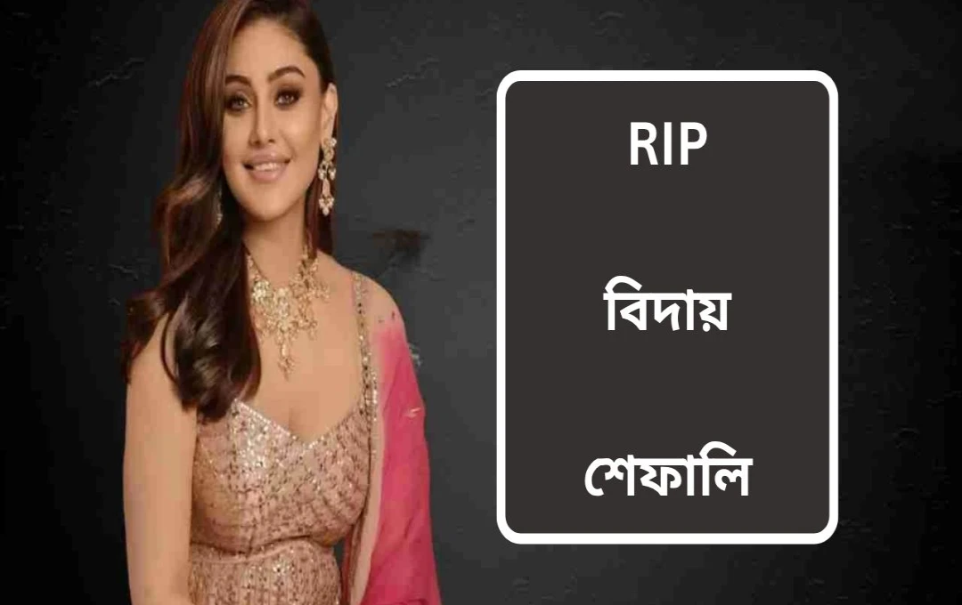 শেফালী জরিওয়ালার প্রয়াণ: 'কাঁটা লাগা' খ্যাত অভিনেত্রীর ৪২ বছর বয়সে মৃত্যু