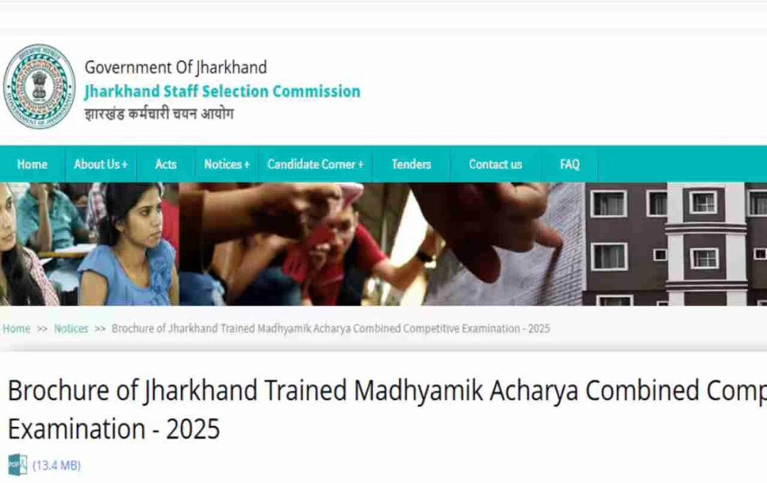 JSSC Acharya Teacher Recruitment 2025: झारखंड में आचार्य शिक्षक के 1373 पदों पर भर्ती शुरू, ऐसे करें आवेदन