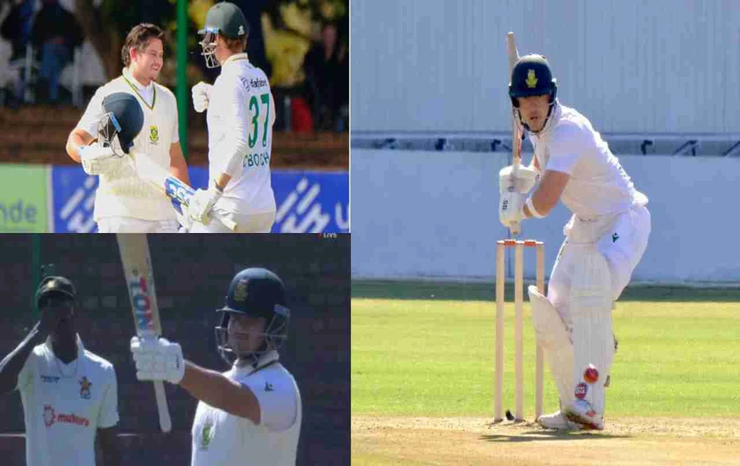 ZIM vs SA Day-1: लुआन-ड्रे प्रीटोरियस ने डेब्यू टेस्ट में रचा इतिहास, तोड़ा ग्रीम पोलॉक का 61 साल पुराना रिकॉर्ड