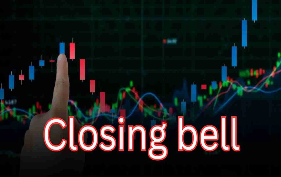 Closing bell: सेंसेक्स-निफ्टी में 4 दिन की तेजी के बाद दबाव, दिनभर इन स्टॉक्स में दिखा एक्शन