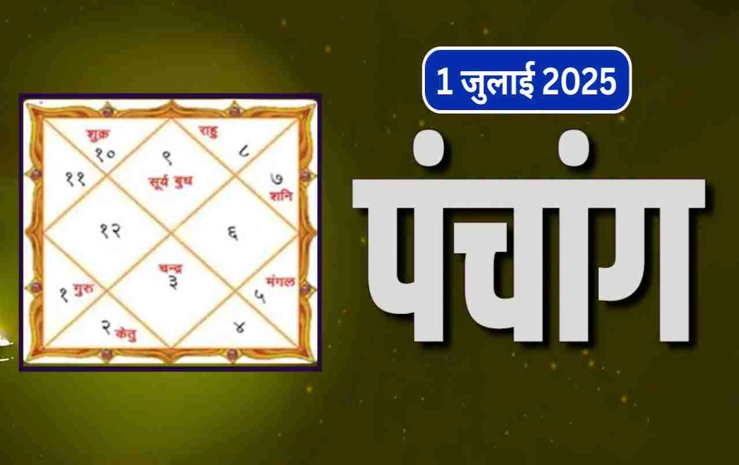 1 जुलाई 2025 का पंचांग: मंगलवार को लग रही सप्तमी तिथि, जानिए शुभ मुहूर्त, राहुकाल और सूर्यास्त-सूर्योदय का समय