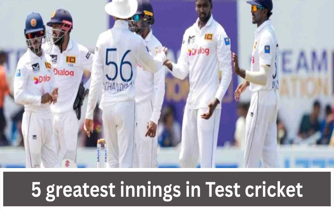 Top 5 Highest Team Innings Scores in Test Cricket History