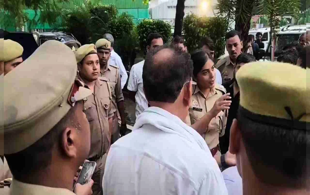 बीजेपी MLC अरुण पाठक और IPS अंजलि विश्वकर्मा आमने-सामने, वायरल वीडियो से मचा हड़कंप, सीएम योगी से शिकायत की तैयारी