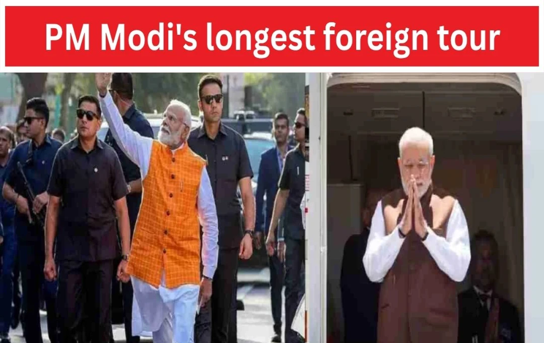 PM Modi Embarks on 8-Day Diplomatic Tour to Five Nations