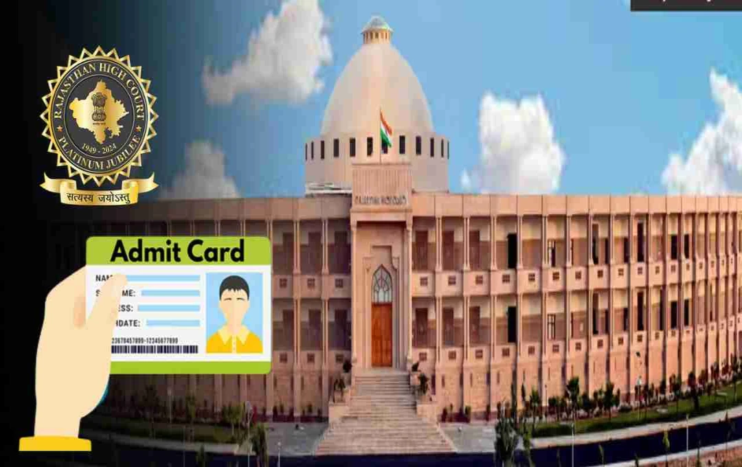 Rajasthan Civil Judge 2025 एडमिट कार्ड जारी, जानिए कब है एग्जाम