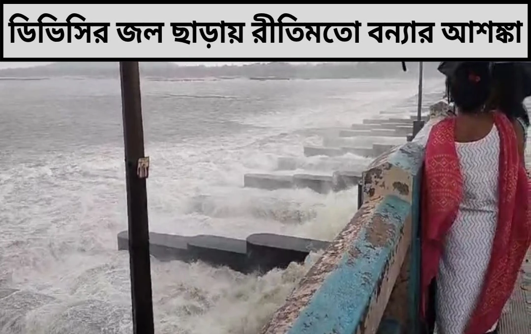 ডিভিসির জল ছাড়ায় রীতিমতো বন্যার আশঙ্কা