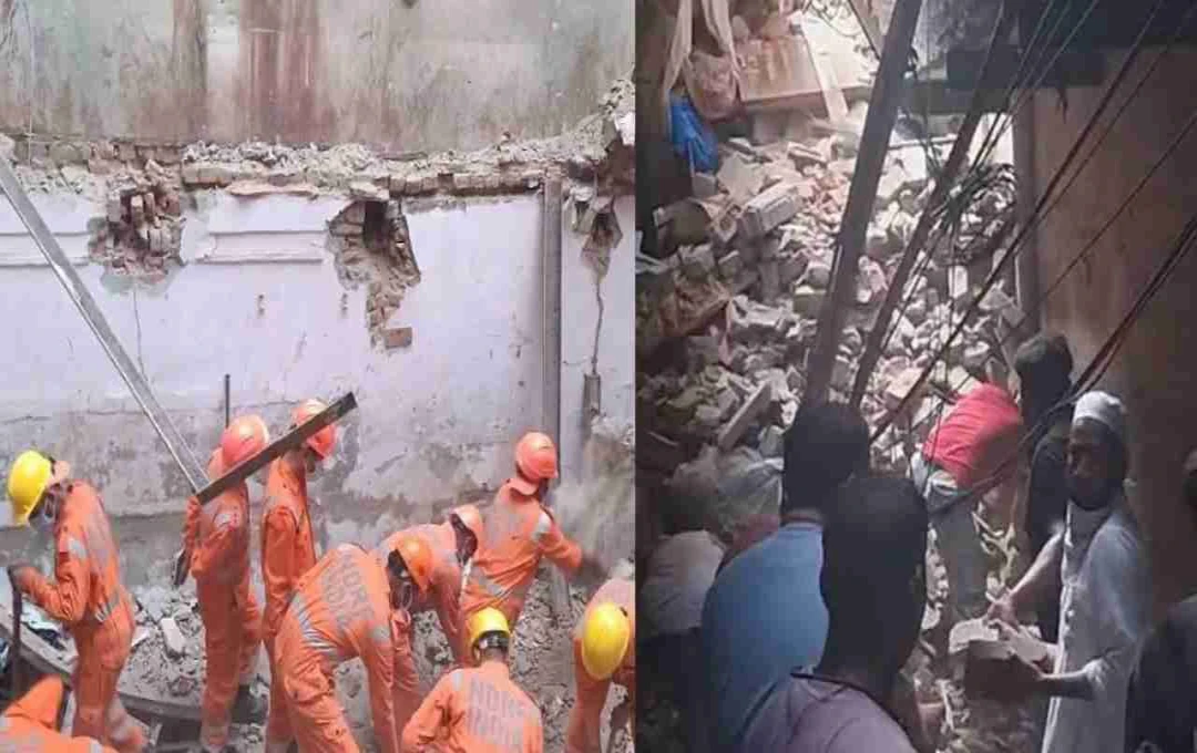 Delhi Building Collapsed: वेलकम इलाके में बड़ा हादसा, चार मंजिला इमारत गिरने से मचा हड़कंप, रेस्क्यू जारी