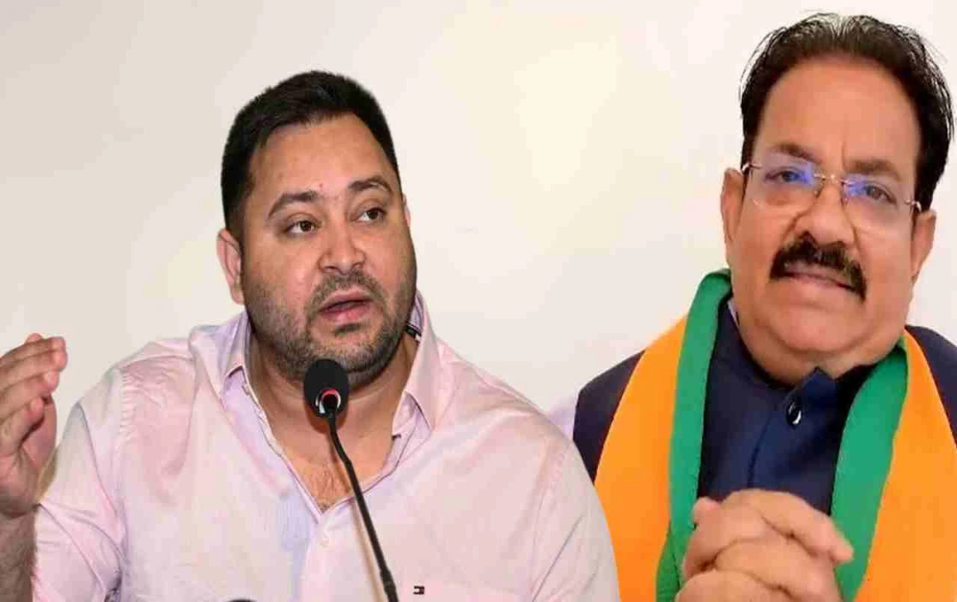 बीजेपी का तेजस्वी यादव पर तीखा हमला, कहा- 'अपराध करवाने वाले भी जल्द होंगे बेनकाब'