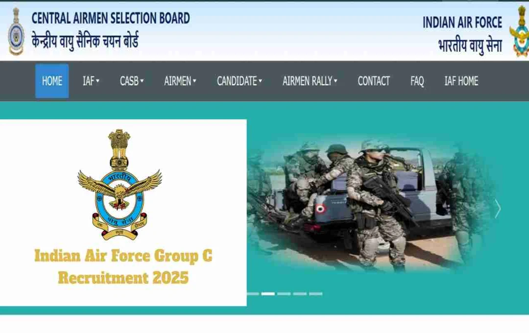 IAF Airmen Recruitment 2025: Apply for Group Y Positions by July 31
