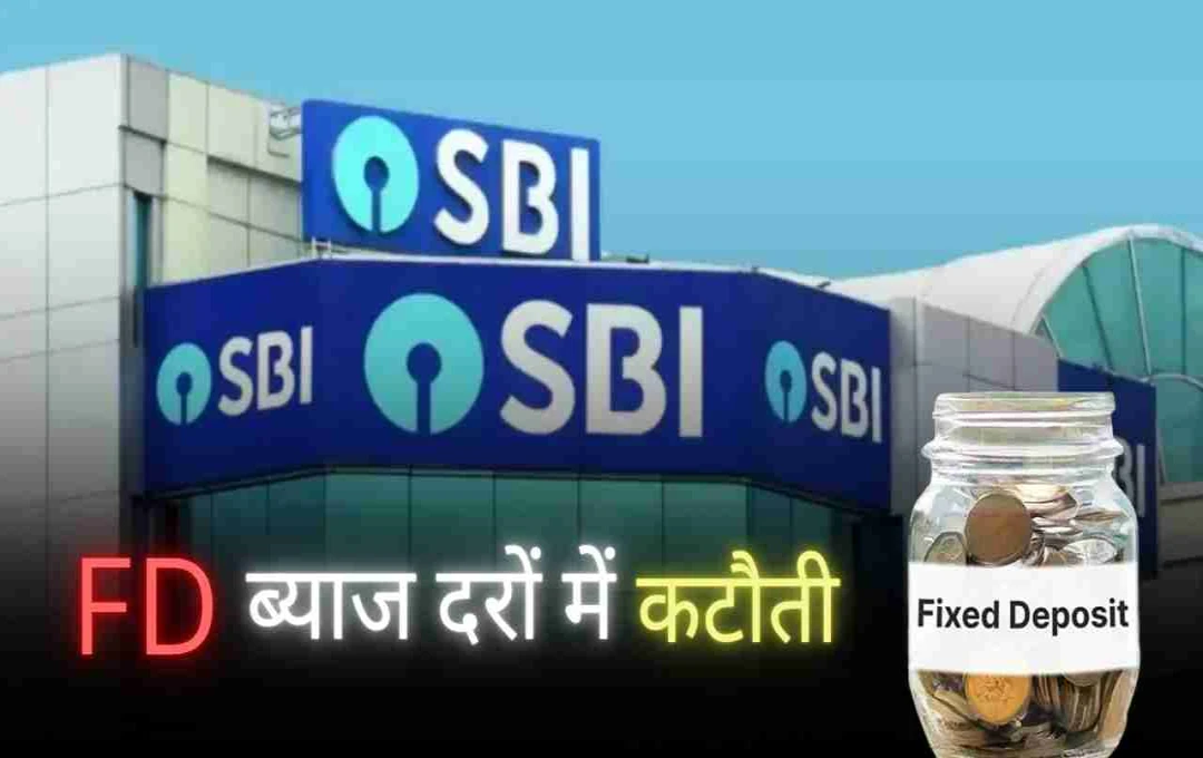 SBI की एफडी ब्याज दरों में तीसरी बार कटौती, नए रेट लागू 