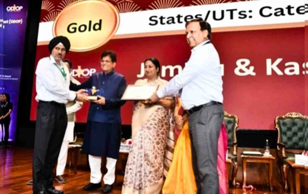 Jammu and Kashmir Shines at National ODOP Awards 2024: Wins Gold for Second Consecutive Year