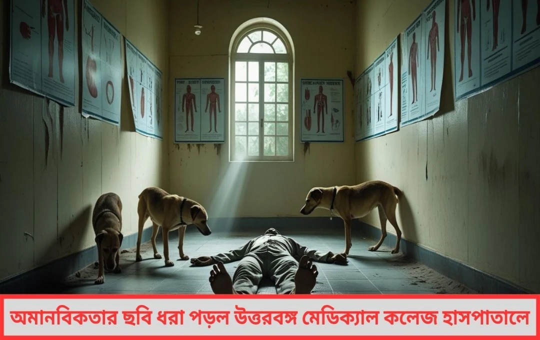 করিডরে পড়ে থাকা মৃতদেহ ছিঁড়ে খেল কুকুর হতবাক উত্তরবঙ্গ মেডিক্যাল কলেজ