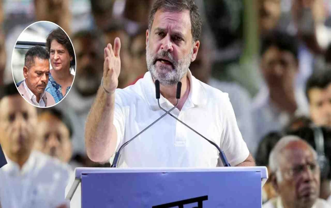 केंद्र सरकार पर राहुल गांधी का हमला: कहा- 'मेरे जीजाजी को निशाना बना रही है एजेंसियां'