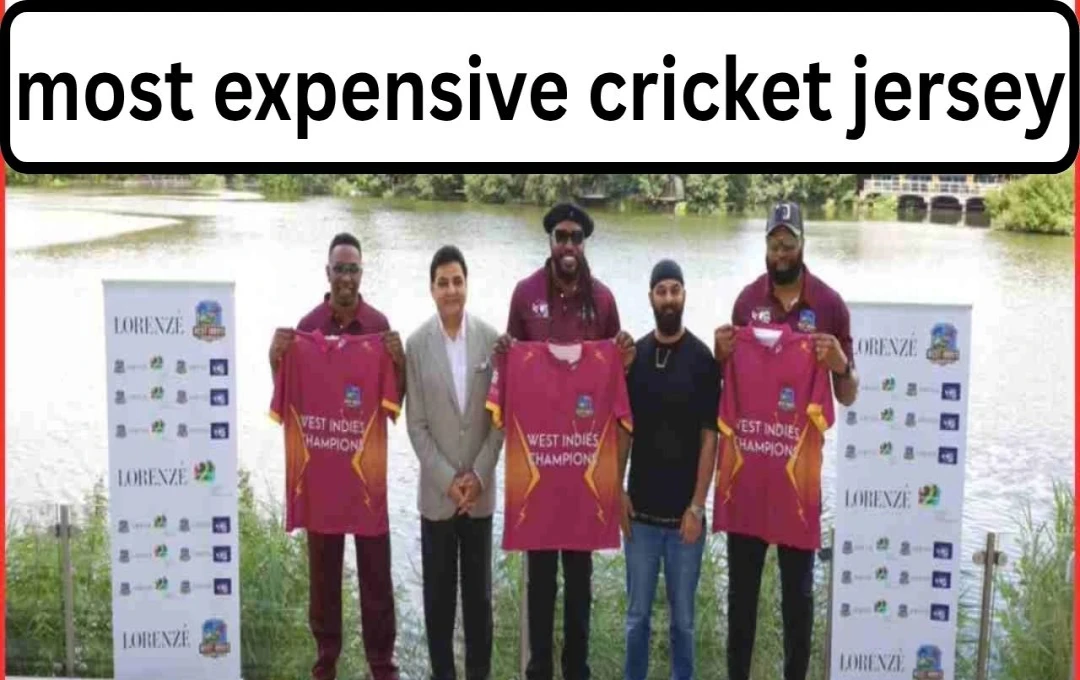 West Indies Champions to Sport World's Most Expensive Gold Cricket Jersey
