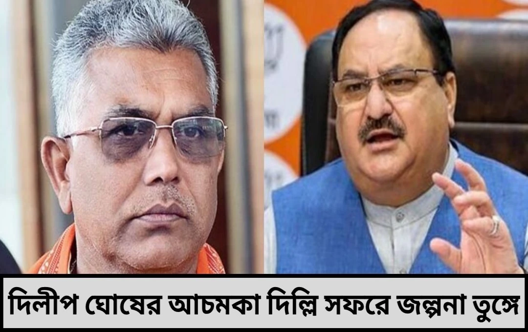 প্রধানমন্ত্রীর সভার আগের দিন আচমকা সিদ্ধান্ত বদল দিলীপের গন্তব্য কলকাতা নয় দিল্লি!