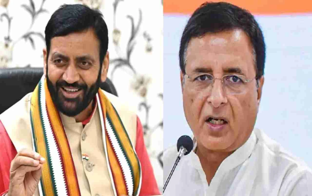 Surjewala Slams Haryana Government Over Rising Crime, Claims State Under Mafia Rule