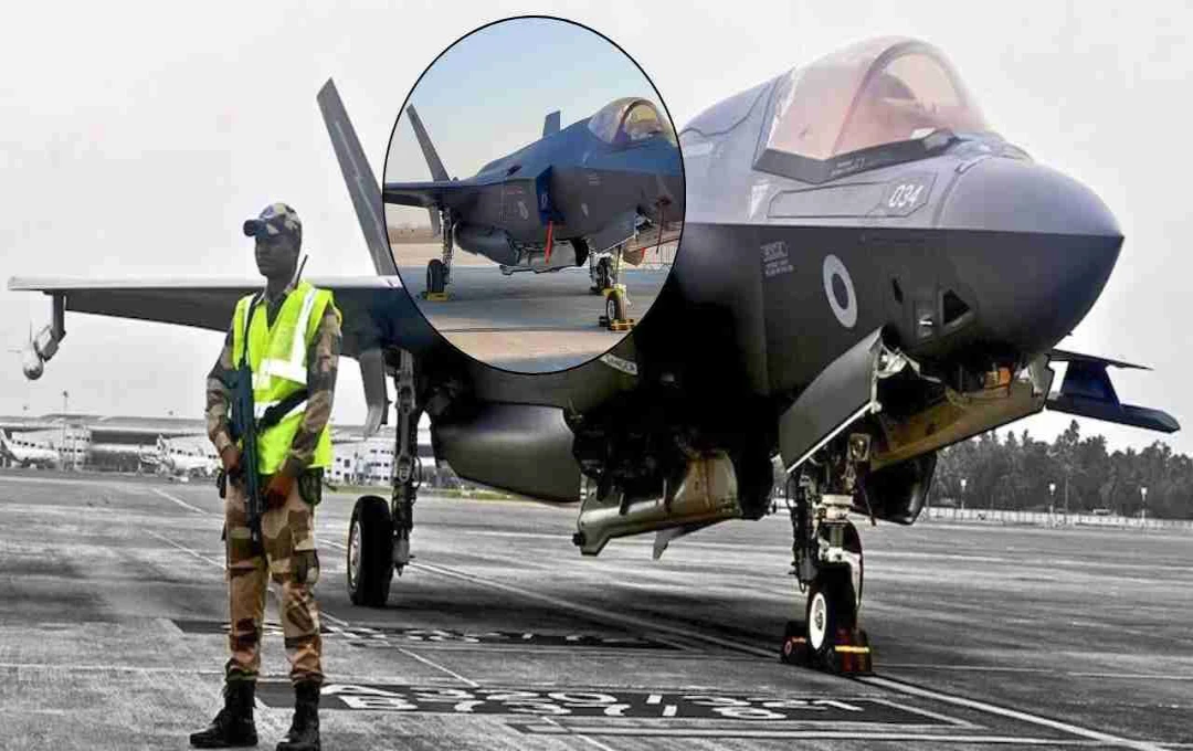 F-35B: 37 दिन बाद उड़ान के लिए तैयार हुआ ब्रिटिश F-35B फाइटर जेट, तिरुवनंतपुरम से टेकऑफ की तैयारी पूरी