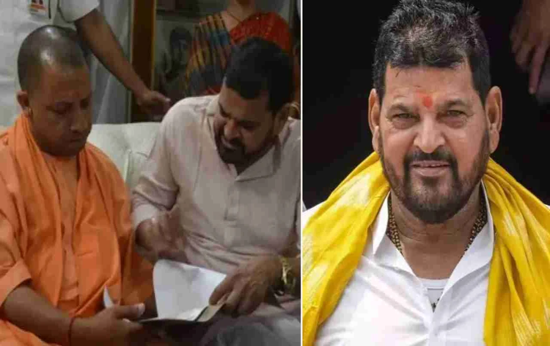 Brij Bhushan Sharan Singh Meets UP CM Yogi Adityanath After 31 Months