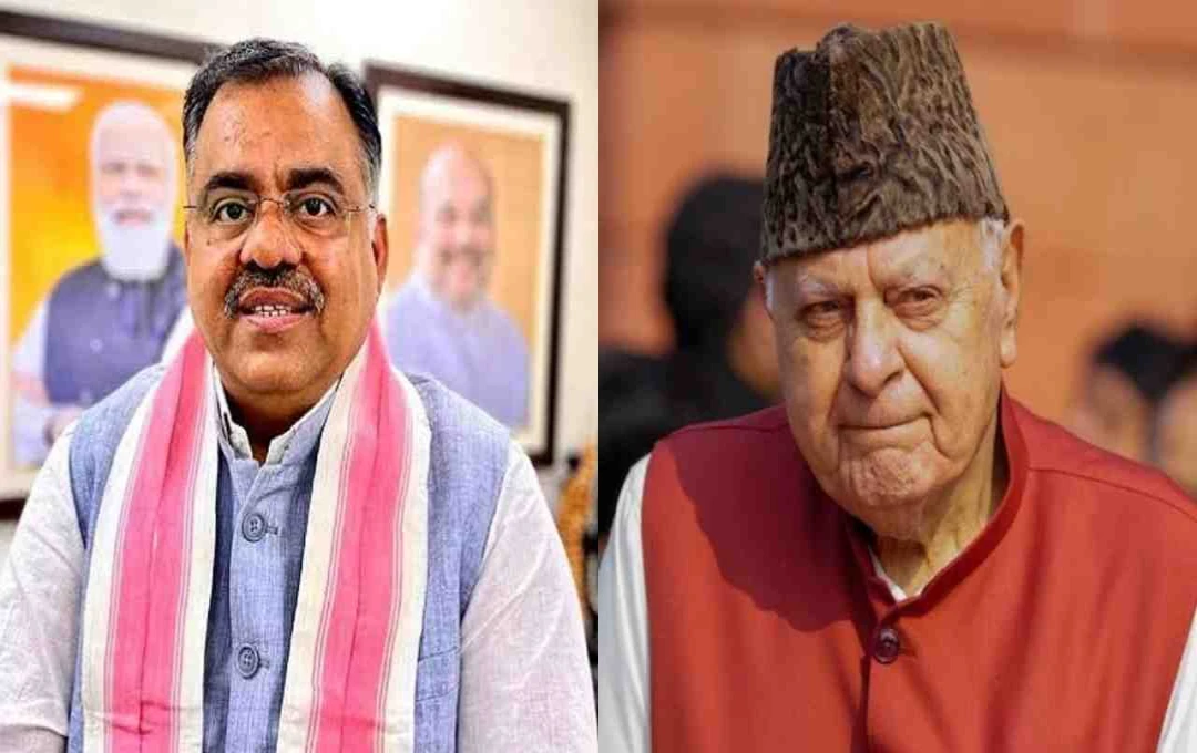 जम्मू-कश्मीर मे फारूक अब्दुल्ला पर बीजेपी नेता तरुण चुग का गंभीर आरोप, कहा- 'ISI के इशारों पर कर रहे काम'