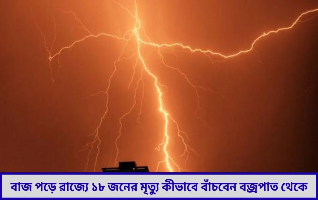 বাজ পড়ে মৃত্যু রাজ্যে ১৮ জনের আকাশ ভেঙে পড়ল জনজীবনে
