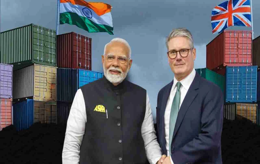 ভারত ও ব্রিটেনের মধ্যে ঐতিহাসিক মুক্ত বাণিজ্য চুক্তি স্বাক্ষর