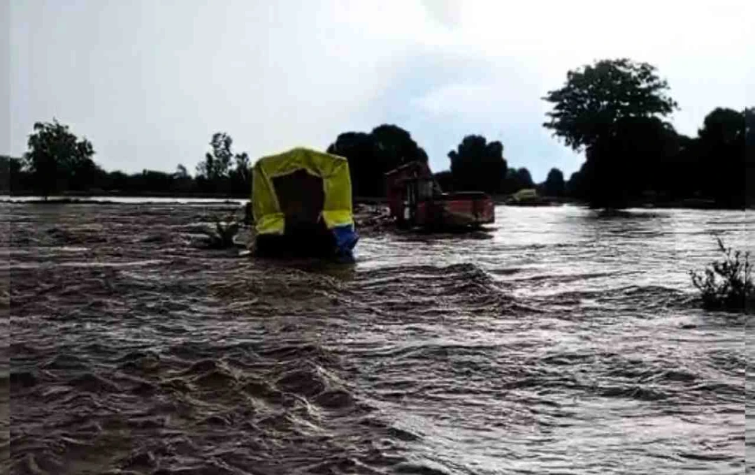 Pavta Village Submerged: Luni River Flooding Isolates Rajasthan Community