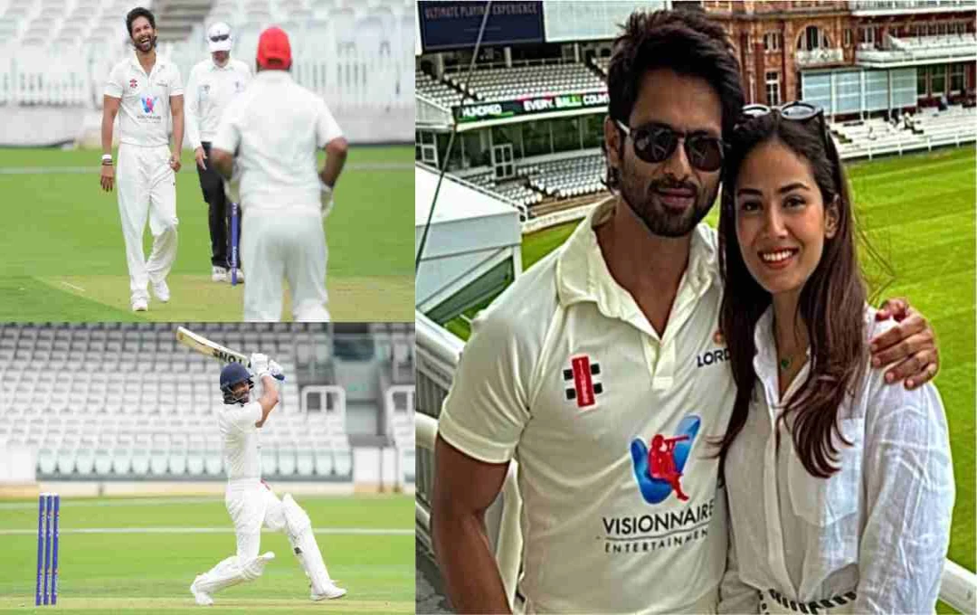 Lord's के ऐतिहासिक मैदान में चमके Shahid Kapoor: पूर्व इंग्लिश पेसर संग खेला क्रिकेट, Photos Viral