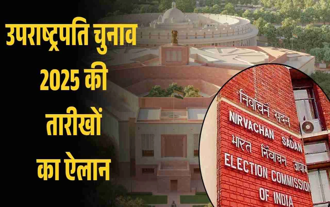 EC ने उपराष्ट्रपति चुनाव का शेड्यूल किया जारी किया, जानिए पूरा कार्यक्रम