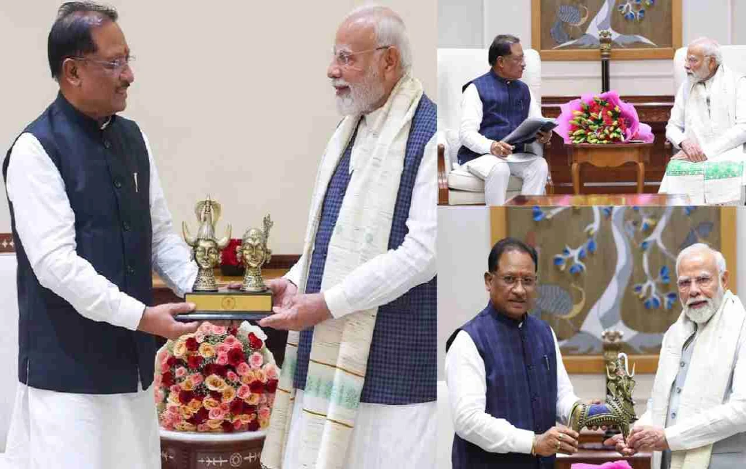CM साय की PM मोदी से मुलाकात, छत्तीसगढ़ के रजत महोत्सव के लिए भेजा निमंत्रण
