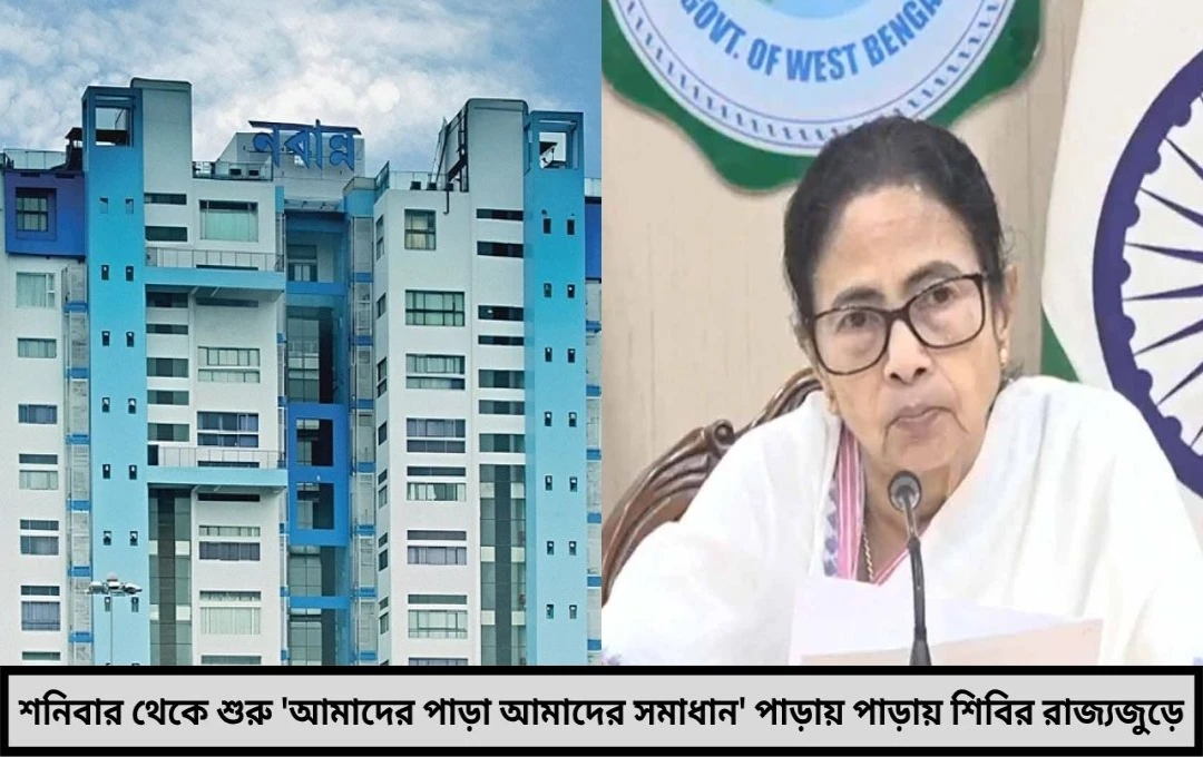 আমাদের পাড়া আমাদের সমাধান শনিবার থেকে রাজ্যজুড়ে শুরু হচ্ছে অভিনব পরিষেবা প্রকল্প নজরদারি করবেন সিনিয়র আইএএস অফিসাররা