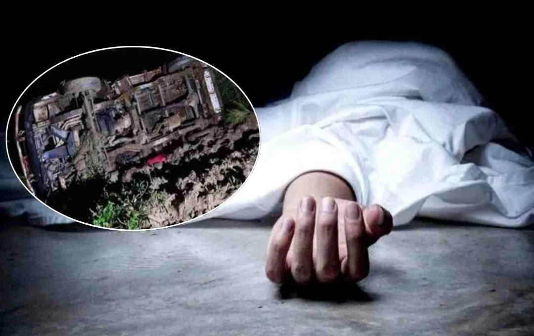 बिहार के भागलपुर में सड़क हादसा, गड्ढे में गिरी डीजे वैन, 5 कांवड़ियों की मौत