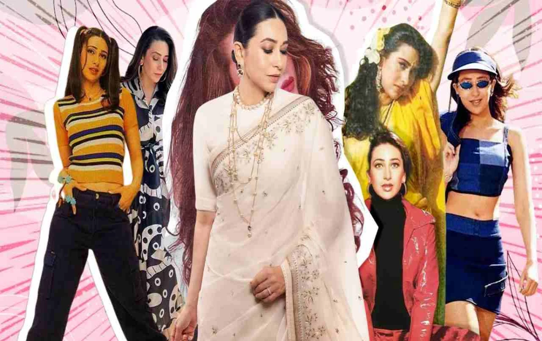 Karisma Kapoor 16 की उम्र में बनी बॉलीवुड क्वीन: तलाक के बाद बनी ग्लैमर डीवा, तीनों खान संग फिल्मों में किया काम 