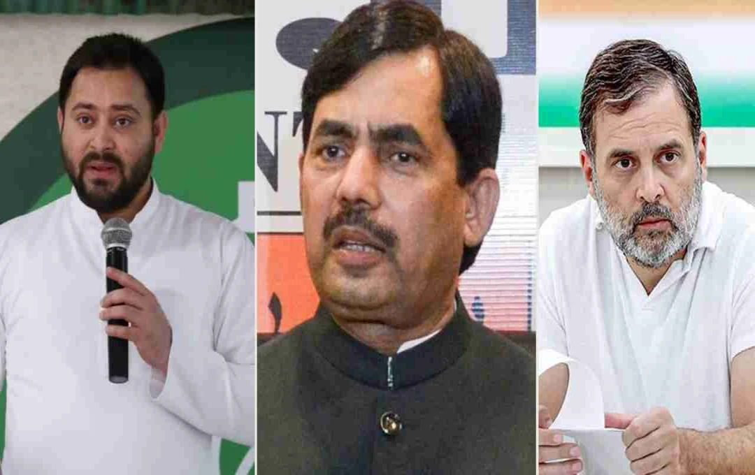 شاہنواز حسین کا راہل گاندھی اور تیجسوی یادو پر ووٹروں کو گمراہ کرنے کا الزام
