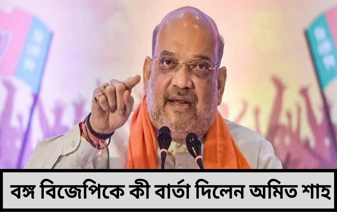 ভোট ২৬-এ যুদ্ধ ঘোষণা দিল্লির বঙ্গ বিজেপিকে অমিত শাহের জোরালো বার্তা