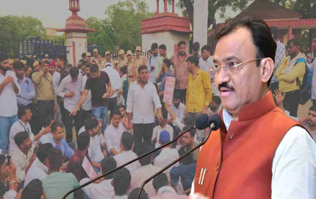 राजस्थान छात्रसंघ चुनाव रद्द: राजस्थान में छात्रों का प्रदर्शन तेज़, डिप्टी सीएम बैरवा ने दिया कड़ा बयान