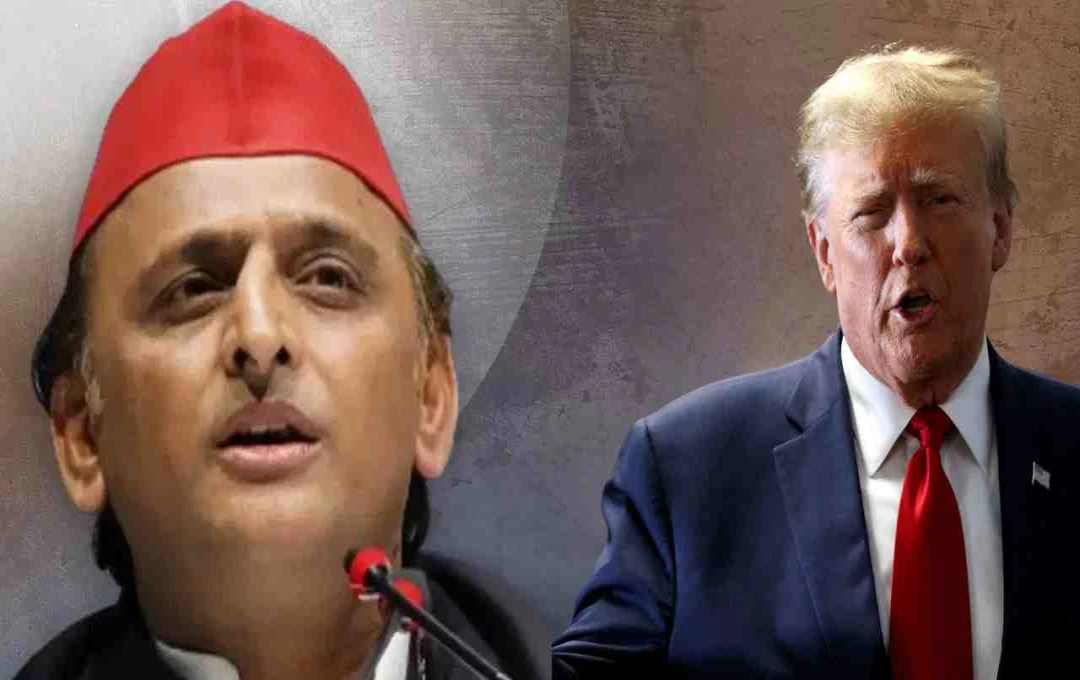 ट्रंप की धमकी पर अखिलेश यादव का कटाक्ष: मोदी सरकार की विदेश नीति पर उठाए सवाल