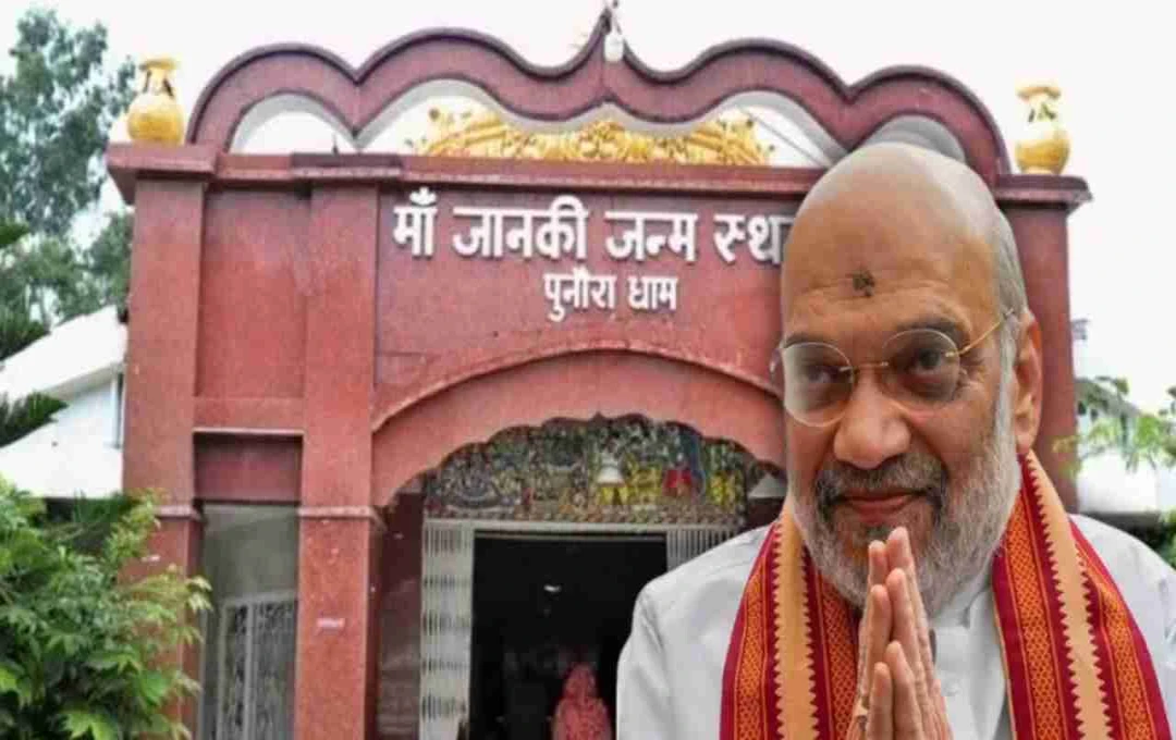 सीता जन्मस्थली सीतामढ़ी में जानकी मंदिर निर्माण का शुभारंभ, शाह और नीतीश एक साथ मंच पर
