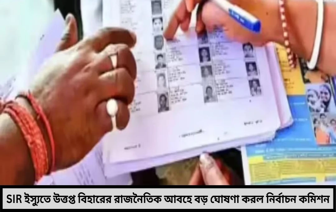 SIR বিতর্কে কমিশনের সাফাই কারণ ছাড়া ভোটার তালিকা থেকে নাম কাটা হবে না