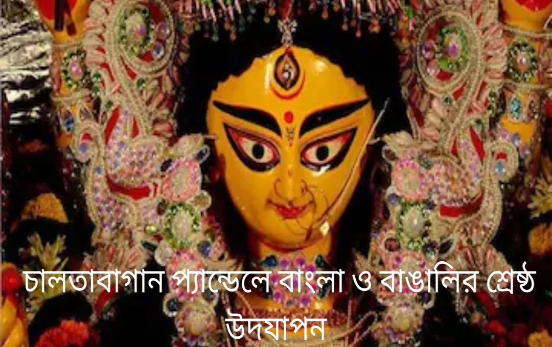 দুর্গাপূজার প্যান্ডেলেও ফুটে উঠছে বাংলা ও বাঙালির চিত্র