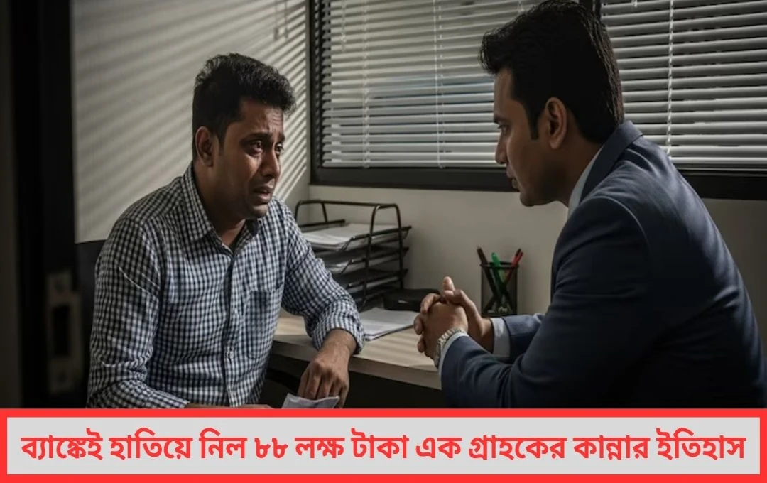 ব্যাঙ্কেই হাতিয়ে নিল ৮৮ লক্ষ টাকা এক গ্রাহকের কান্নার ইতিহাস