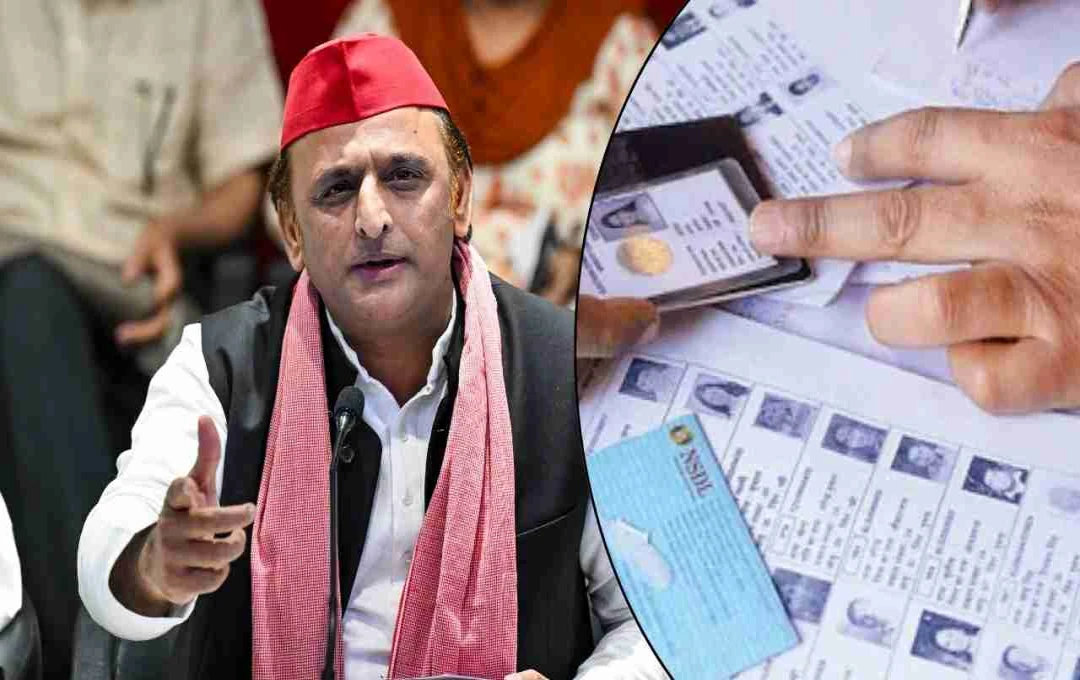 BJP पर वोटर लिस्ट SIR के जरिये साजिश करने का आरोप, अखिलेश यादव ने चुनाव आयोग को भी घेरा